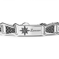 Bracciale Zancan Uomo Cosmopolitan Luxury in Argento Spinello ESB215 - ESB215